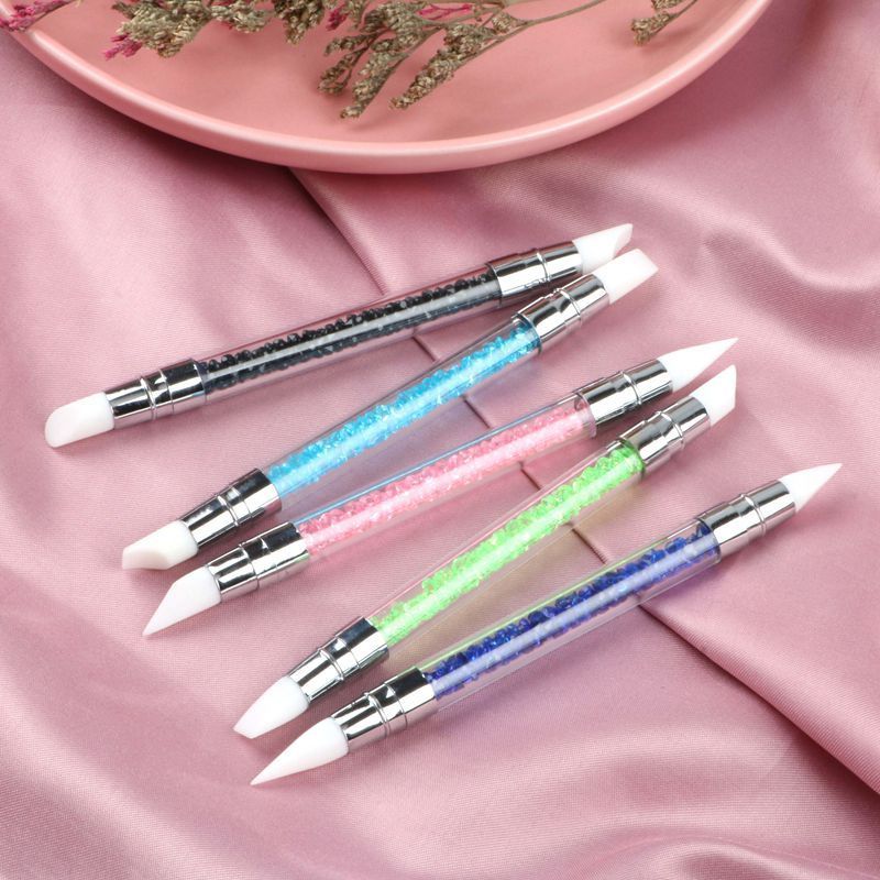 Nail Art Silicone Pen Engraving And Embossing Double Head