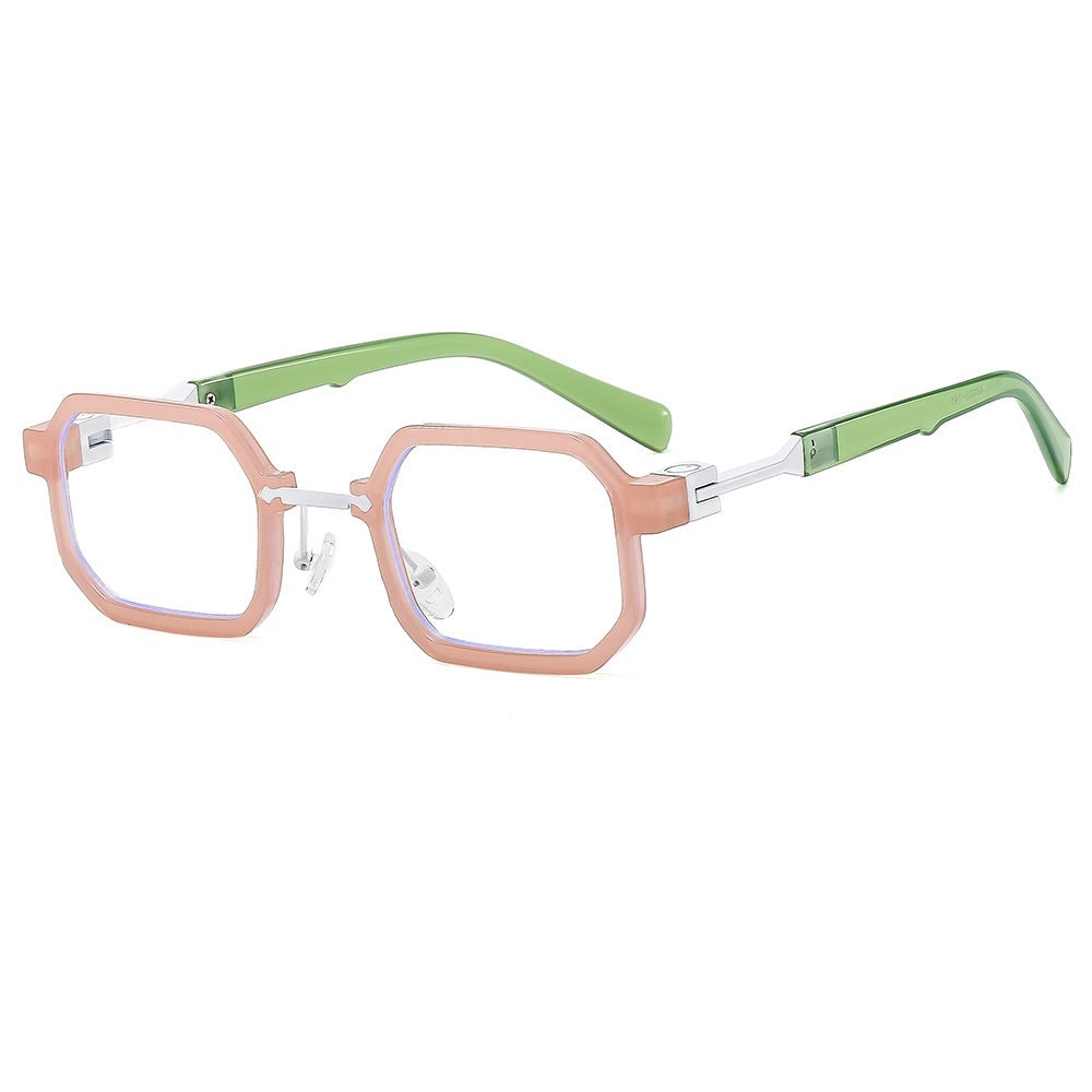 New Retro Hip Hop Small Square Box Exquisite Sun Glasses