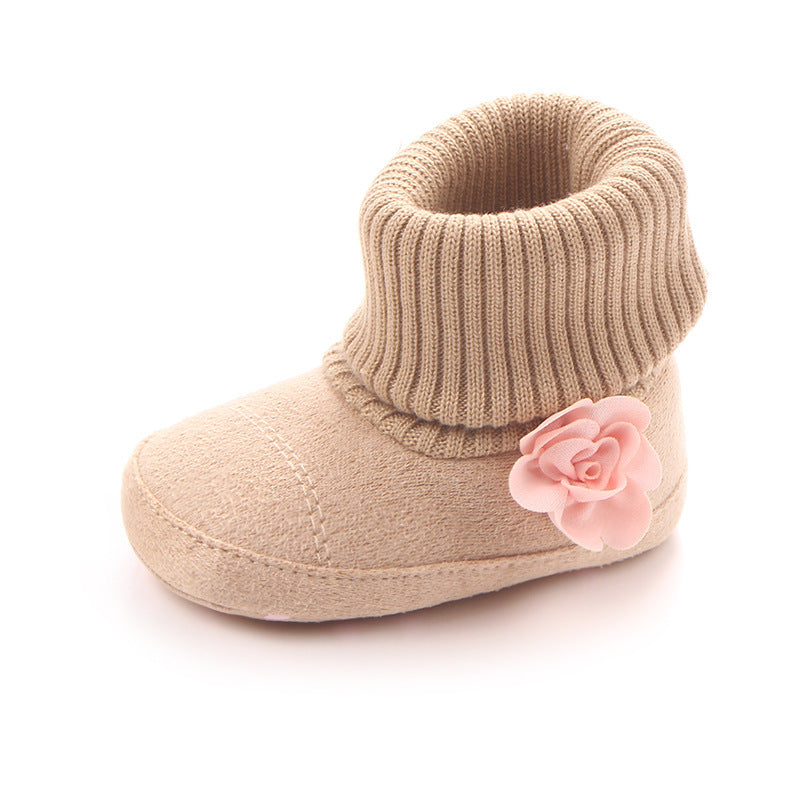 New Products Of Spring And Autumn, Three Women Baby Boots, Wholesale Screw Sleeve Socks, Mouth Shoes, Baby Toddler Shoes 0757 - BabynBeauty