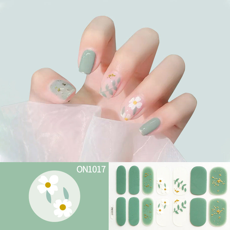 Laser Bronzing Flower Butterfly Nail Sticker