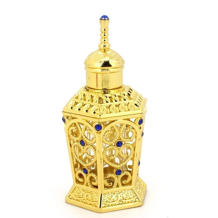 Heart-shaped Inlaid Ornamental Stone Middle East Perfume Bottle