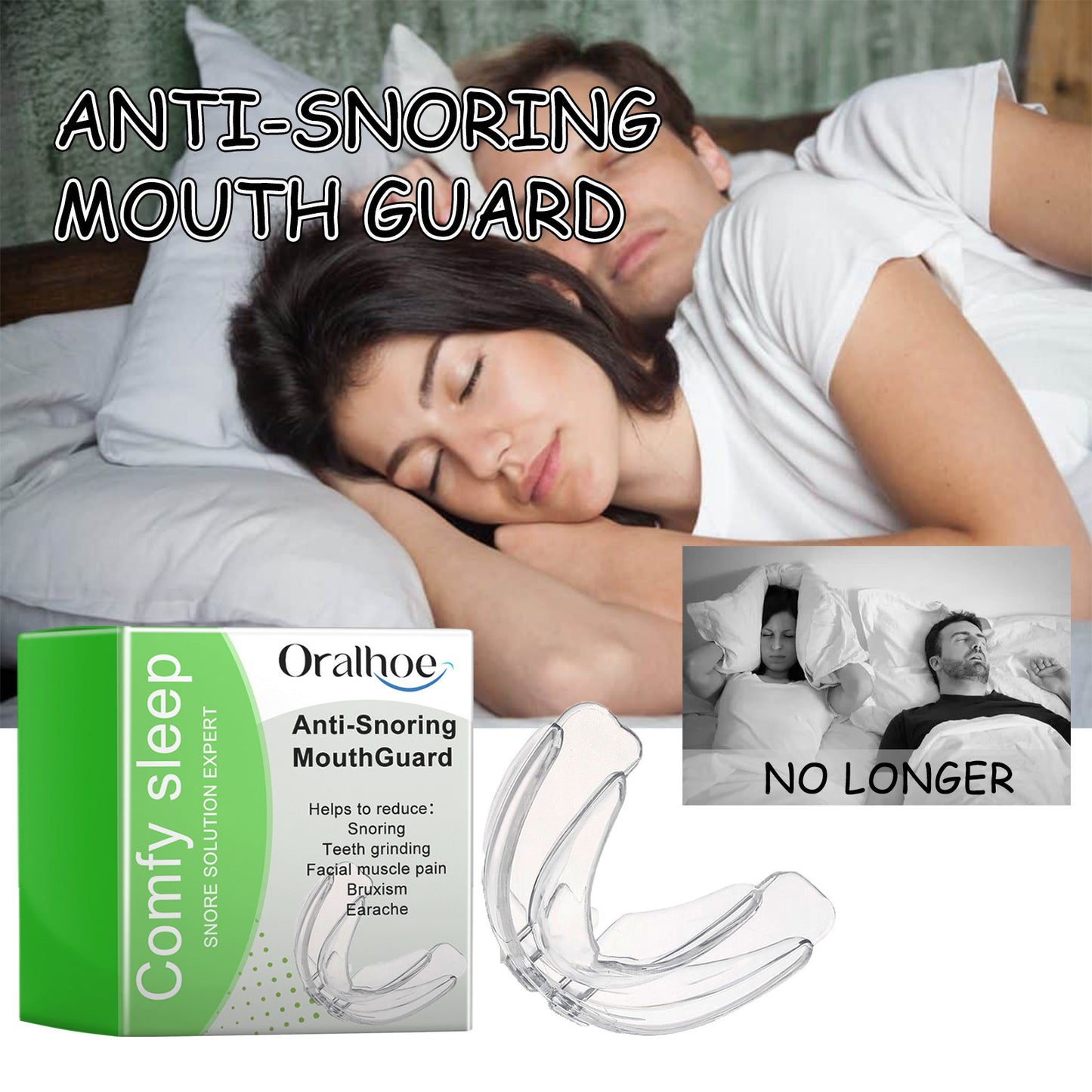 Anti Snoring Tooth Socket Sleep At Night Snoring Molars Care Sleep