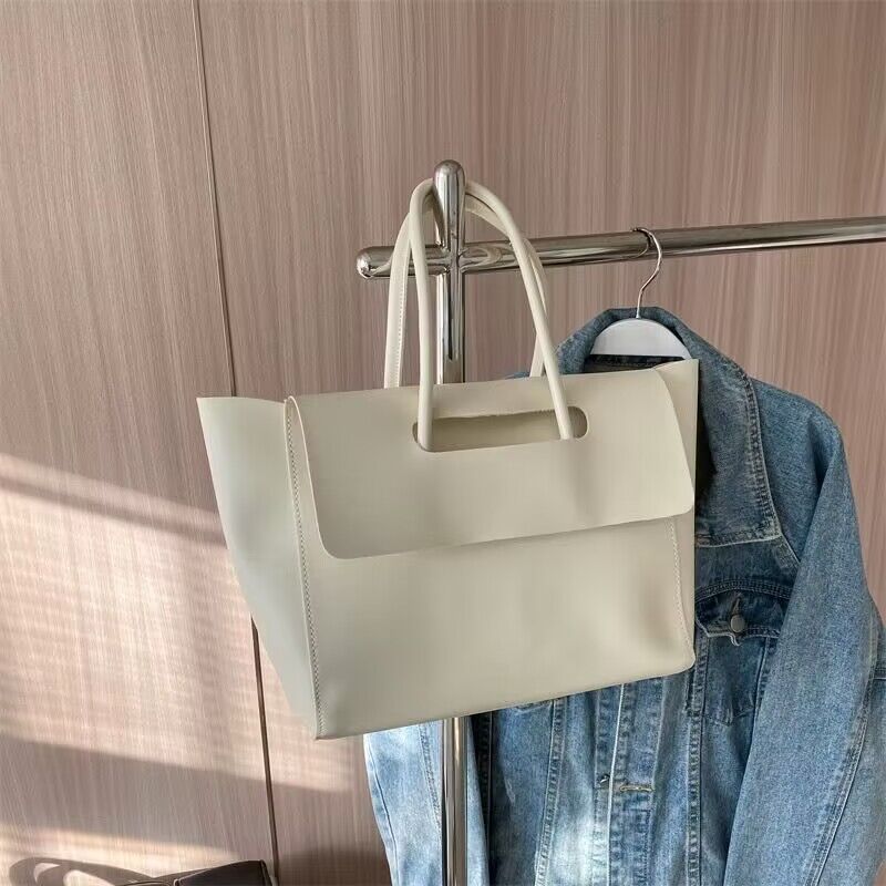 Fashion Women Shoulder Bags Large Capacity Handbags Simple Retro Tote Bags Solid Color Famous Brand High Quality Bags - BabynBeauty