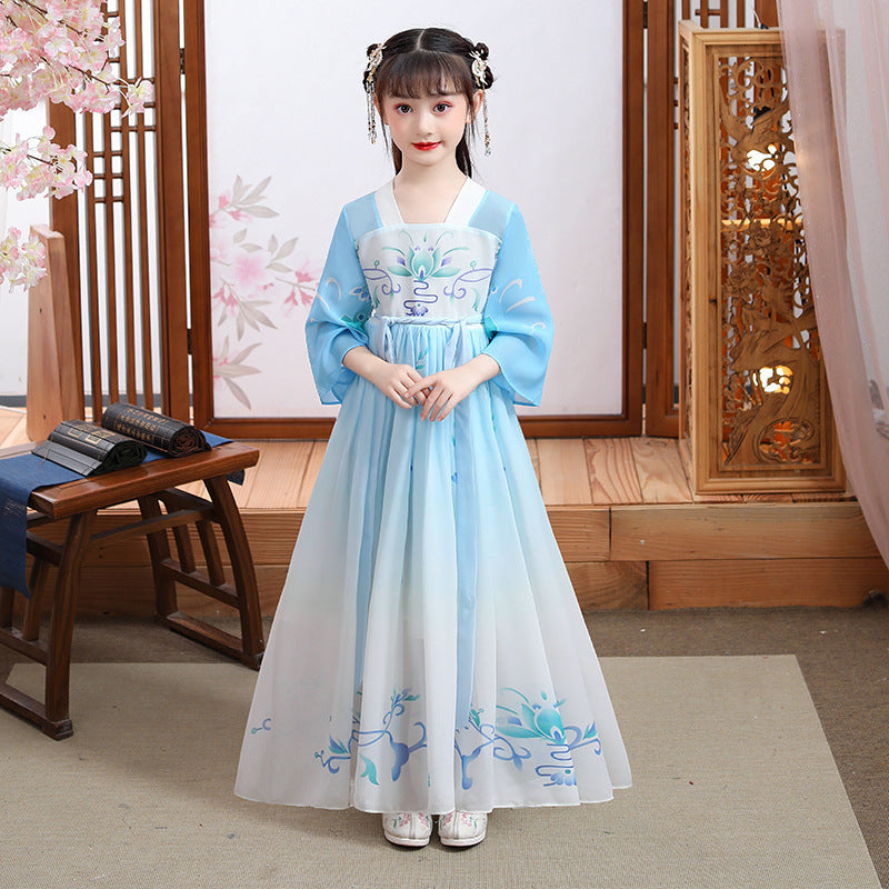 Chinese Style Ancient Costume Children's Dress Ethnic Style Tang Suit - BabynBeauty