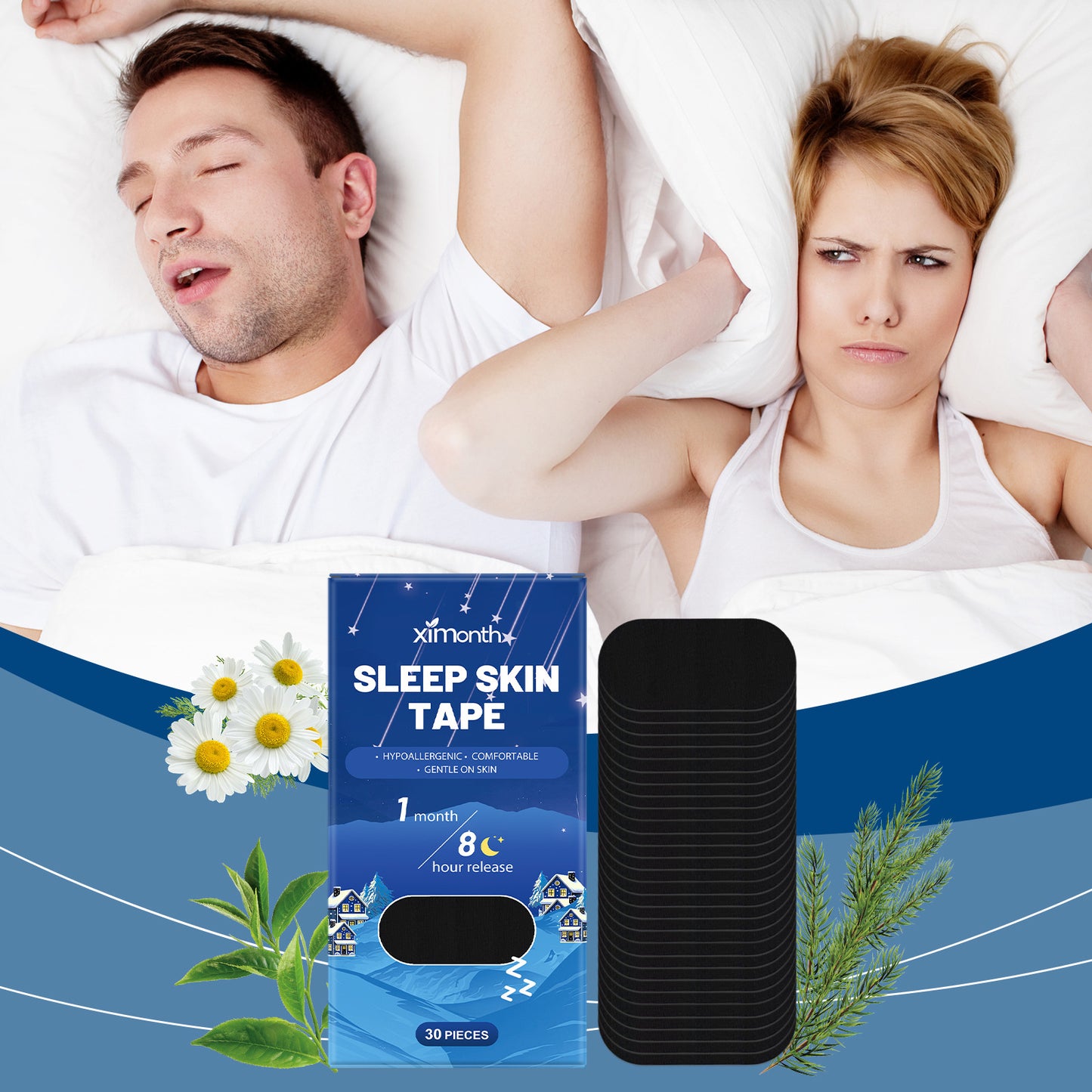 Anti Snoring Sleep Stickers Night Comfort