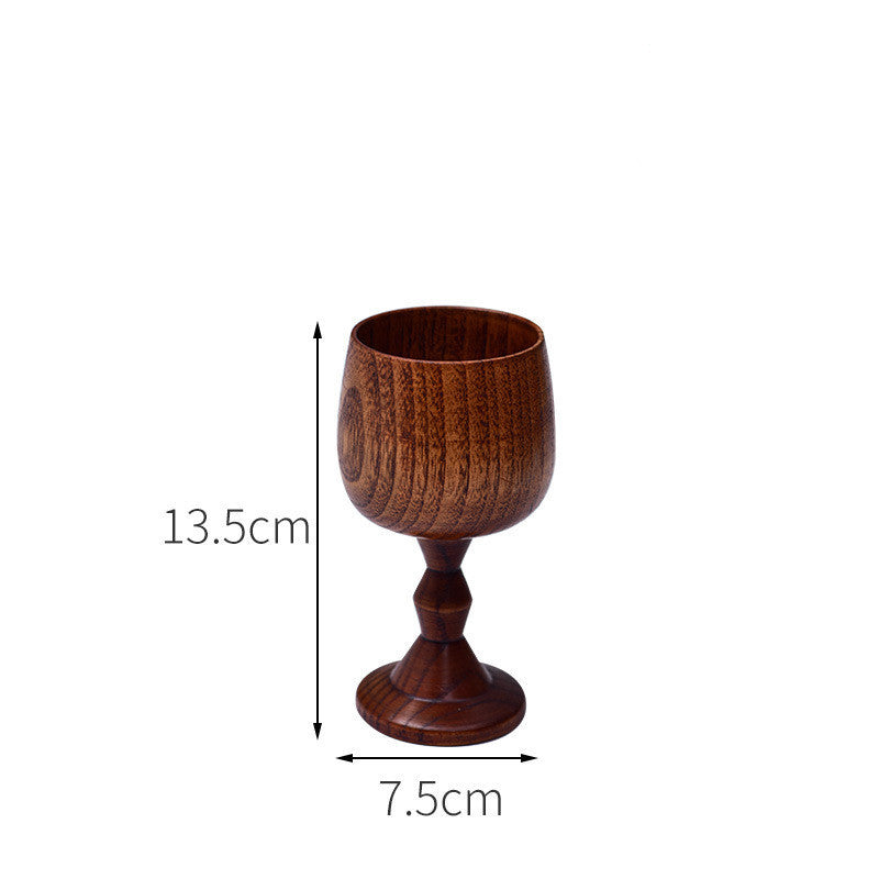Eco-friendly Anti-scald Wooden Tea Cup Goblet - BabynBeauty