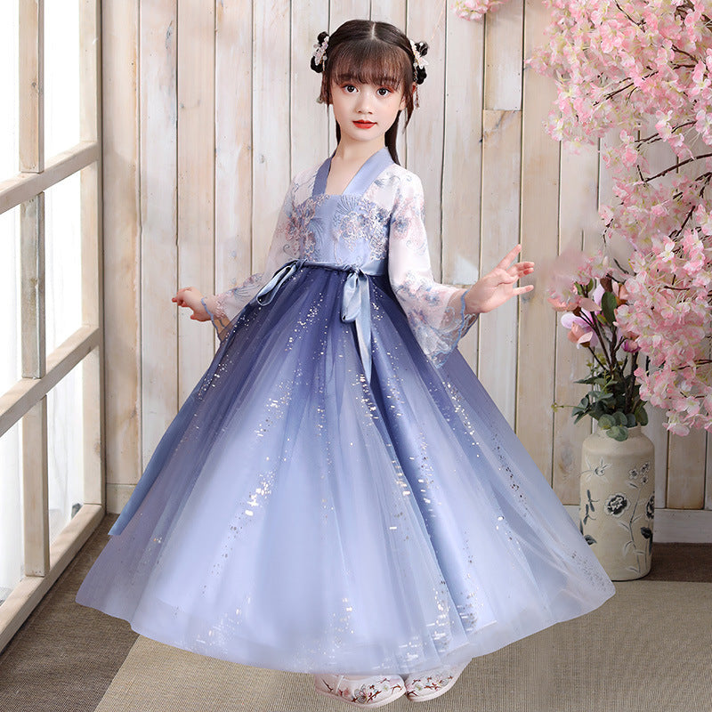 Chinese Style Ancient Costume Children's Dress Ethnic Style Tang Suit