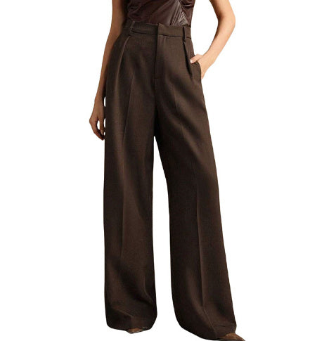 Women's Casual Loose Straight Business Commute Wide Leg Pants - BabynBeauty