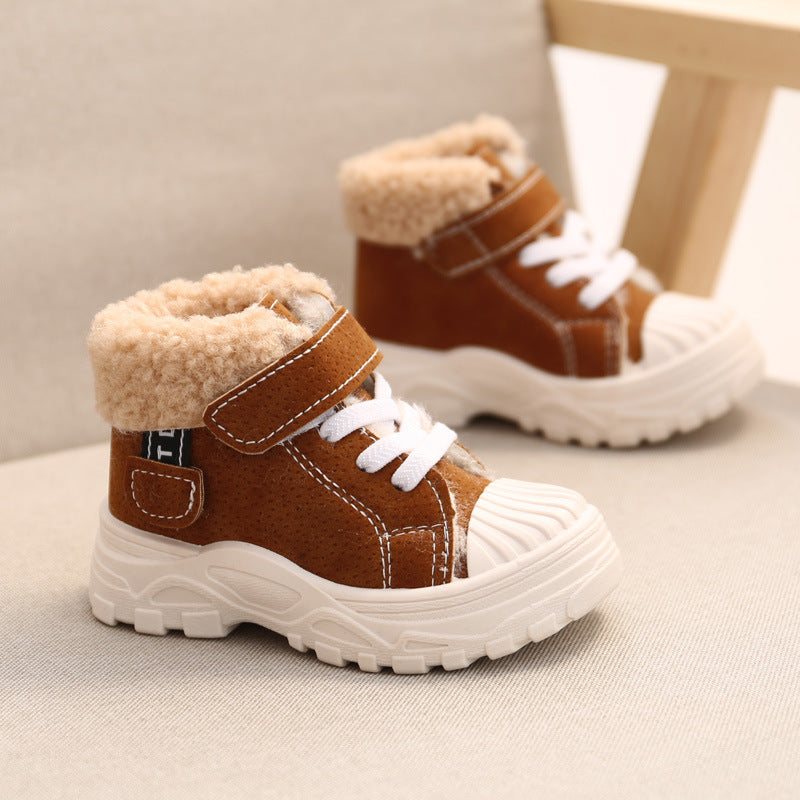Boy Fleece-lined Waterproof Short Boots - BabynBeauty
