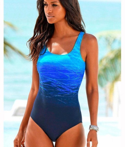 Big Size One Piece Swimwear Women Vintage High Top Swimwear Bandages Neck Bandage CRISS Back Can Sunbathe - BabynBeauty