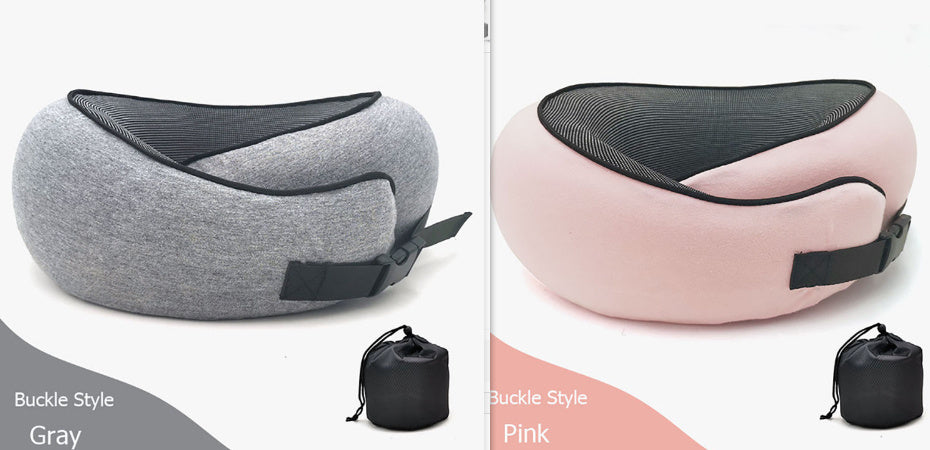 Travel Neck Pillow Non-Deformed Airplane Pillow Travel Neck Cushion Durable U-Shaped Travel Memory Cotton Nap Neck Pillow - BabynBeauty