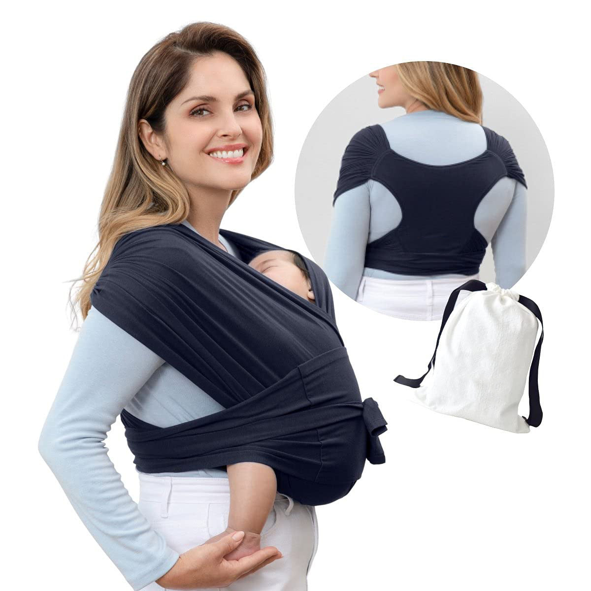 Cotton Cross Simple Baby Sling X-type Front Holding Sleepy Wrap - BabynBeauty