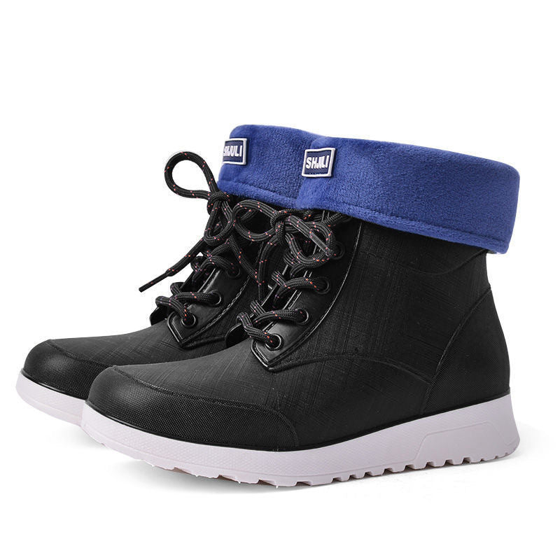 Rain Boots Men's And Women's Straps With Soft Non-slip Thick Bottom - BabynBeauty