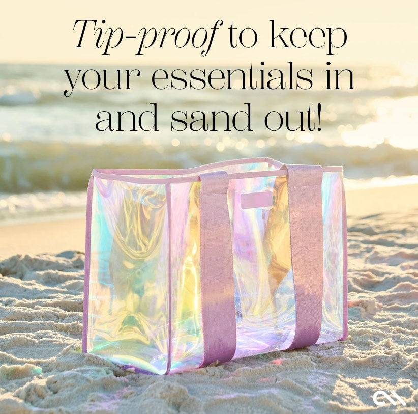 Hologram 0.6mm TPU Clear Bubble Soap Beach Bag Waterproof Large Capacity Women Tote Bag - BabynBeauty