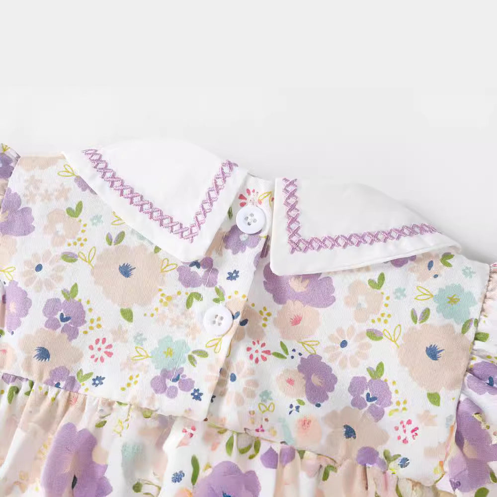 Women's Minimalist Floral Western Style Baby Jumpsuit
