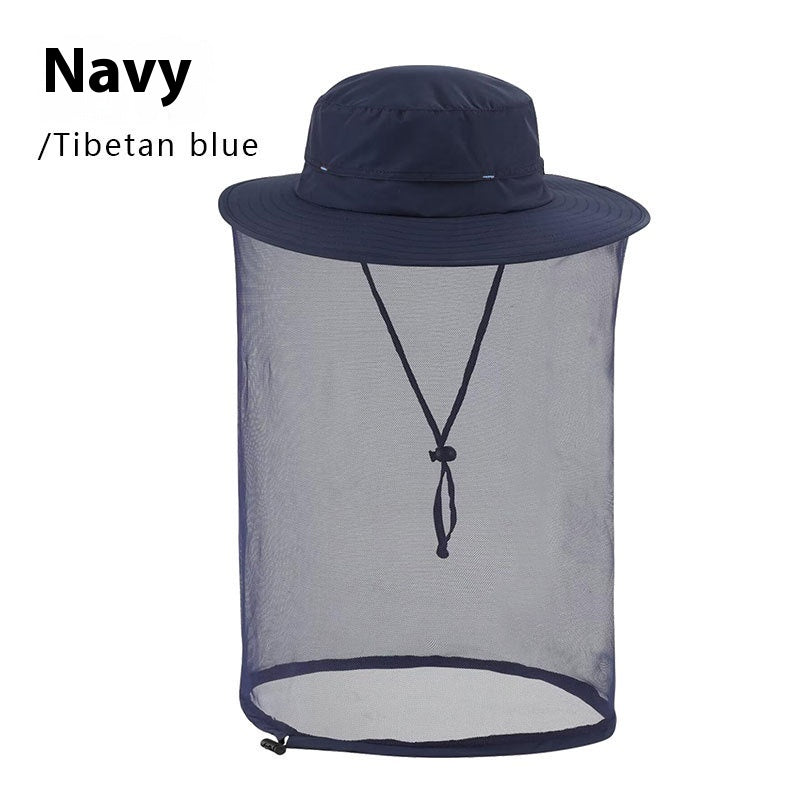 Outdoor Sun Protection Hat Large Brim Sun Protection Mesh