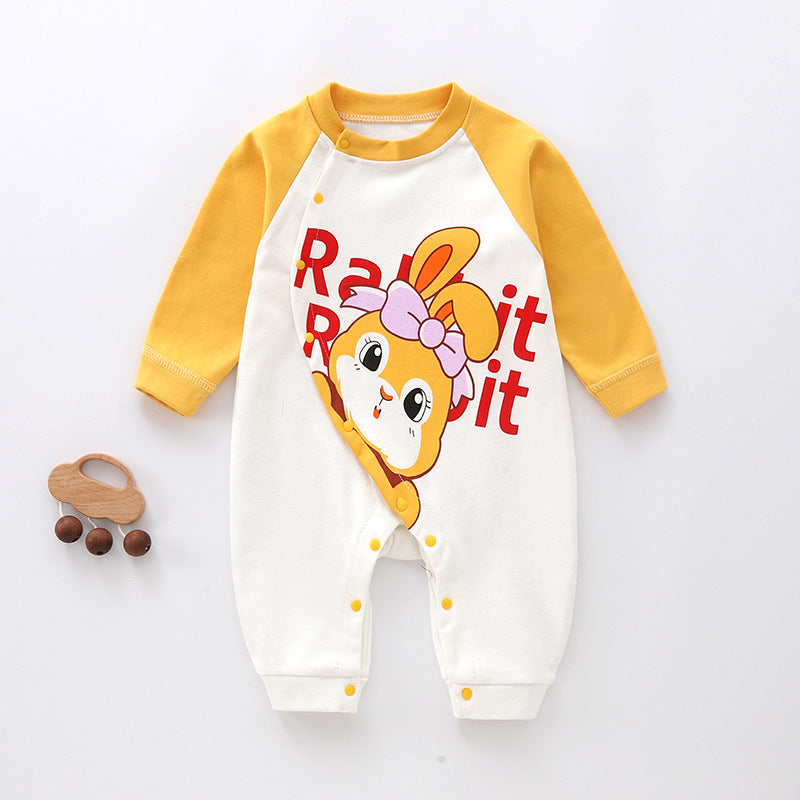 Spring And Autumn Baby Jumpsuit Pure Cotton Rompers - BabynBeauty