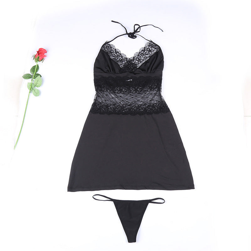 Sling lace nightdress - BabynBeauty