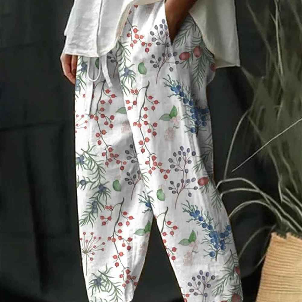 Lady Temperament Leisure 3D Digital Printed Pants