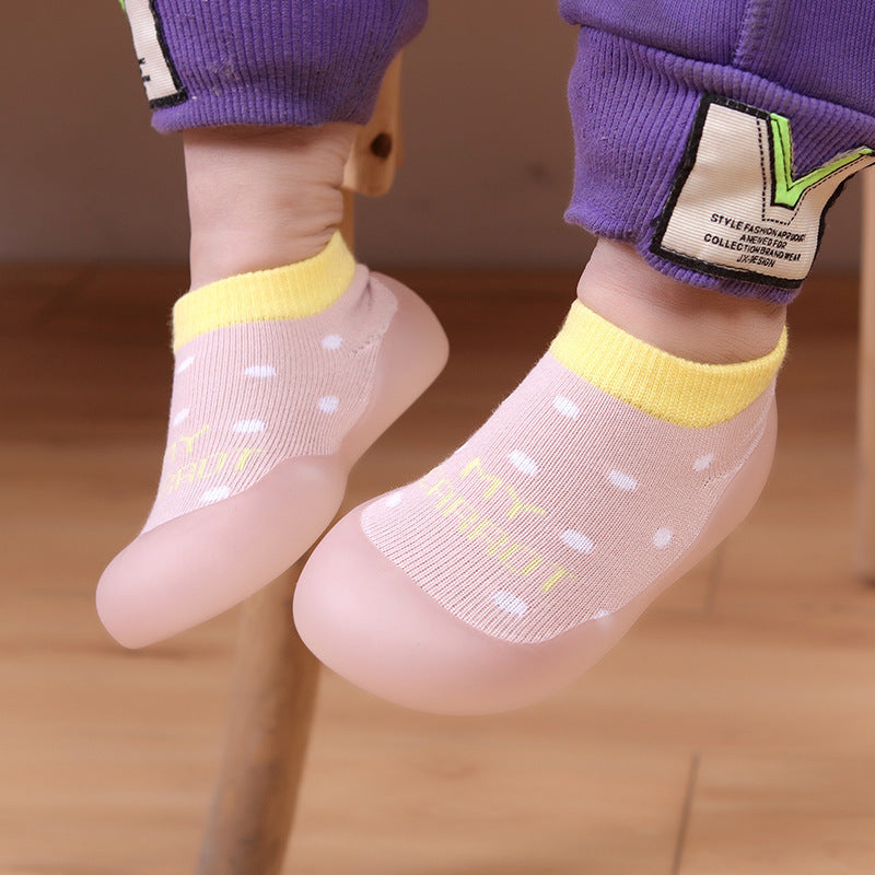 Floor Socks Shoes, Baby Non-slip Footwear, Soft Sole, Indoor Shoe Covers, Feet - BabynBeauty