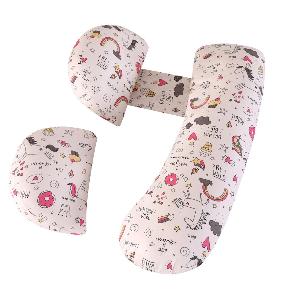 Maternity Pillow Waist Support Pillow Multi-functional U-shape Pillow Pregnancy Belly Support Pillow Nursing Cushion