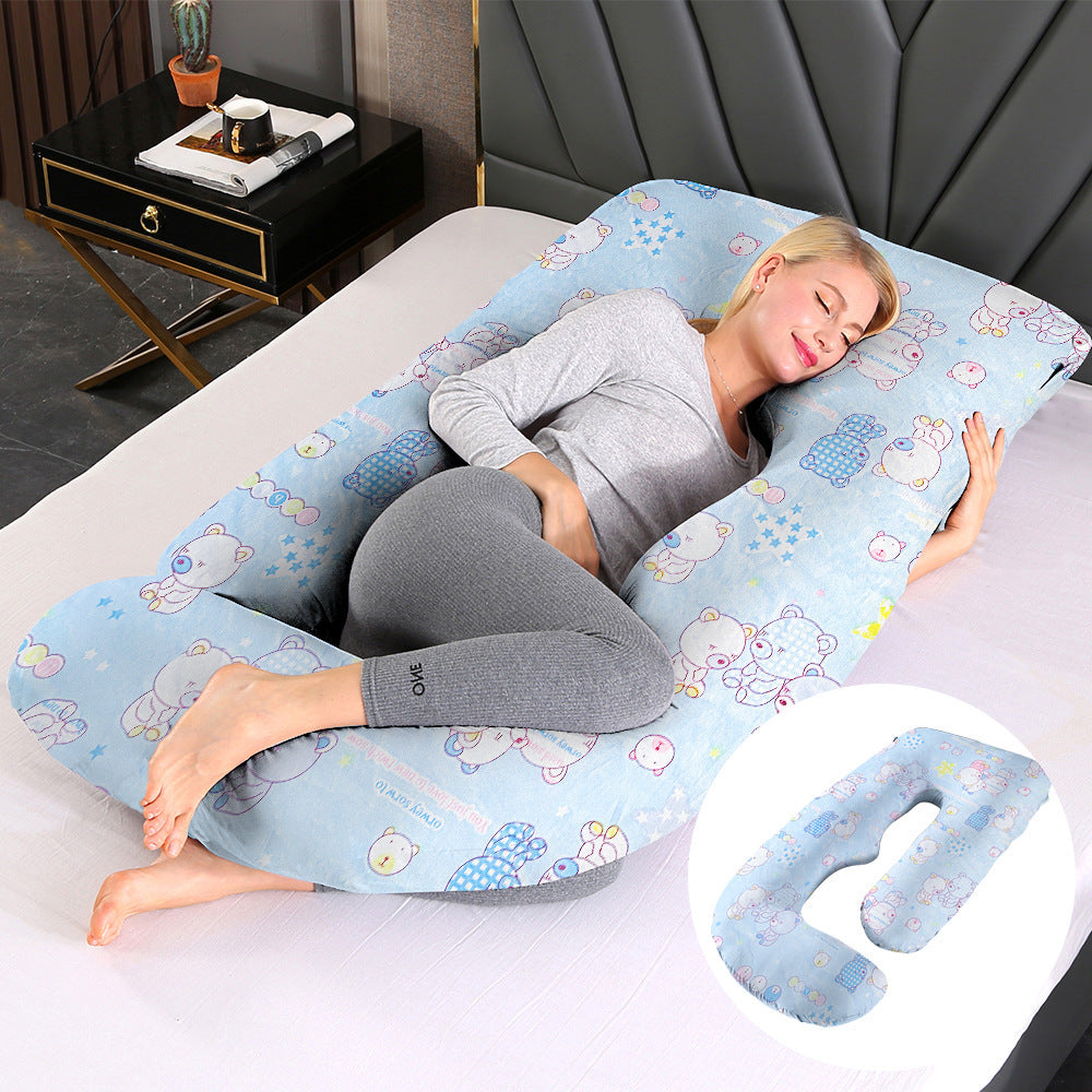 Maternity Pillow Waist Support Side Sleeping Slope Pillow J-type