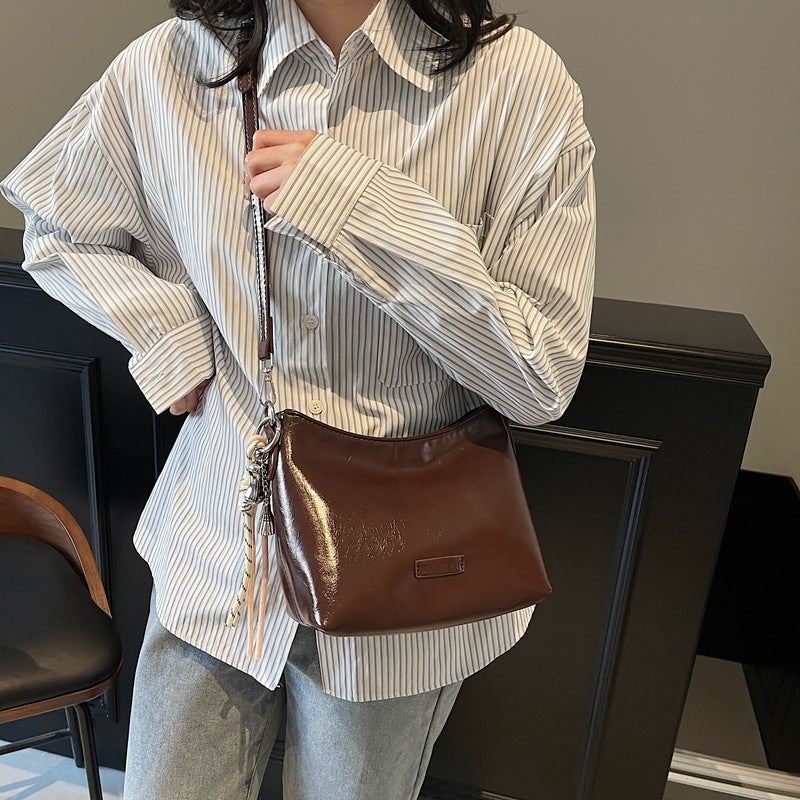 Single Shoulder Underarm Bucket Bag Women's Fashion Messenger Bag