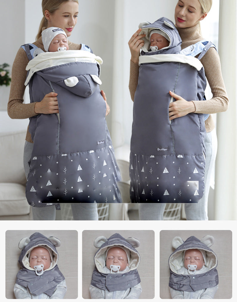 Warm Baby Carrier Cloak Cover Windproof Quilt Stroller Accessories