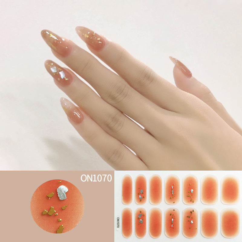 Laser Bronzing Flower Butterfly Nail Sticker