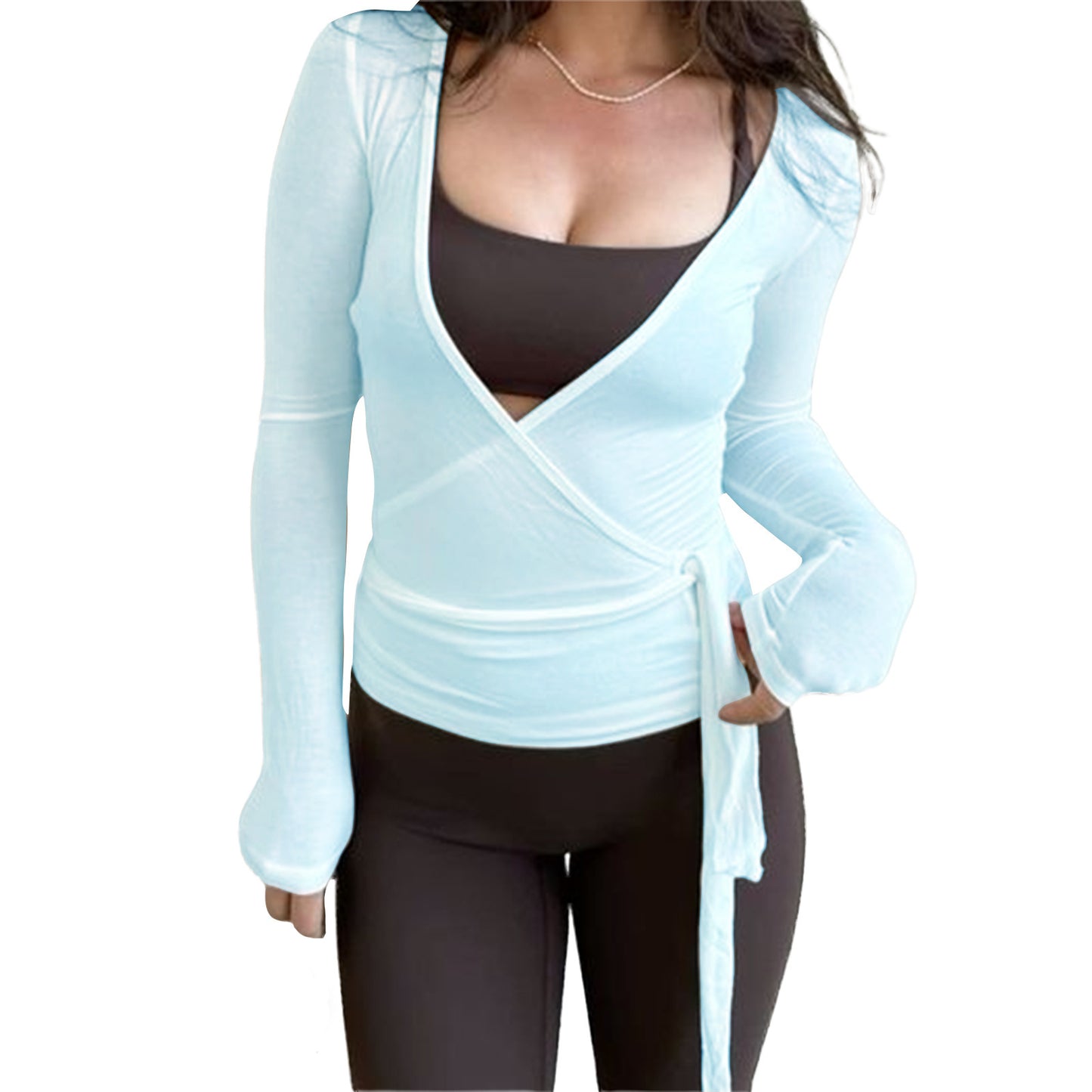 Women's Long-sleeved Sports Top Fashion Knitwear
