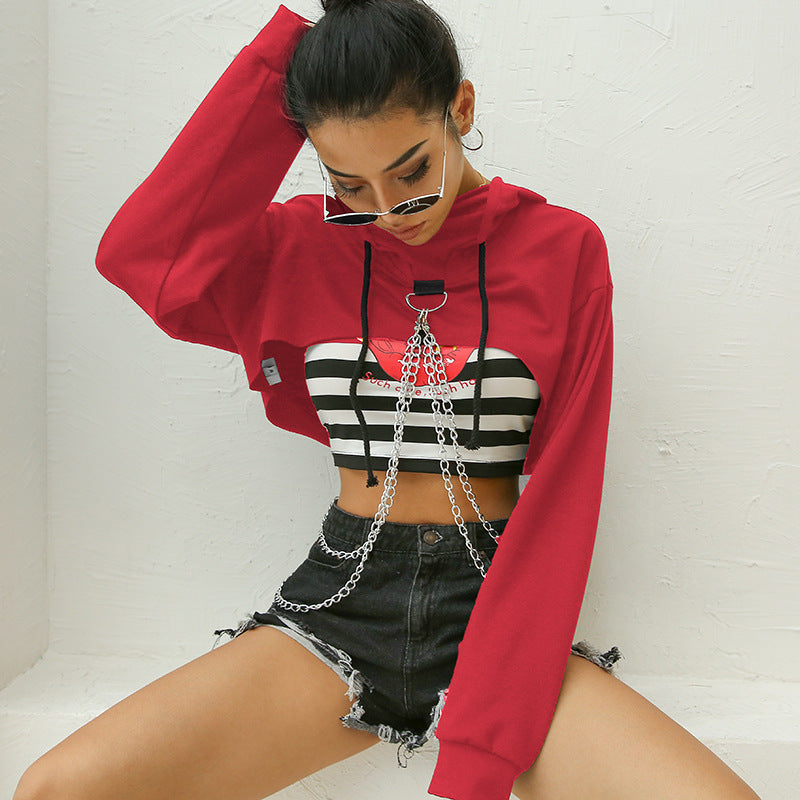 Long-sleeved hoodie