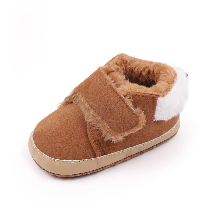 Autumn And Winter Baby's Shoes Fleece-lined Learn To Keep Warm - BabynBeauty