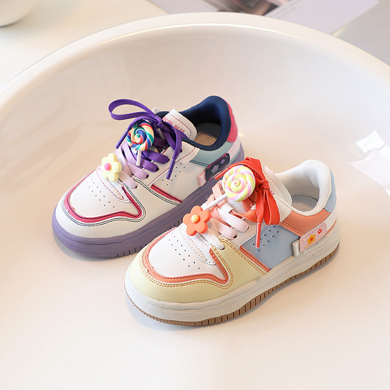 Color Matching Children's Leisure Board Shoes