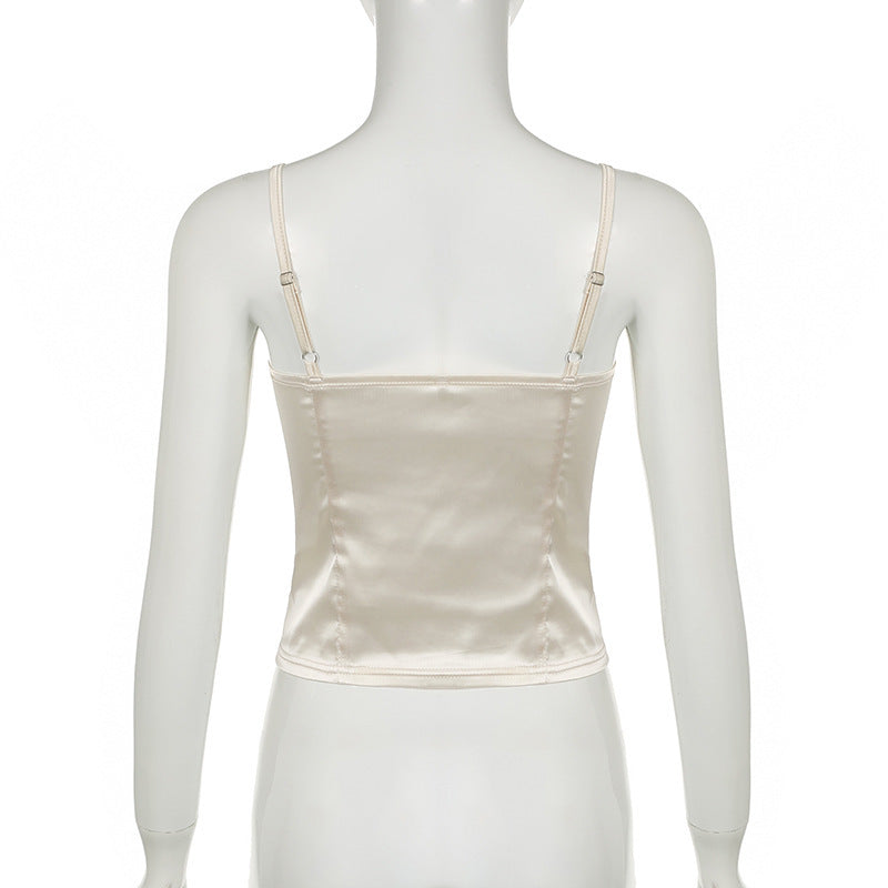 Pure Desire Chest Lace Splicing Sling European And American