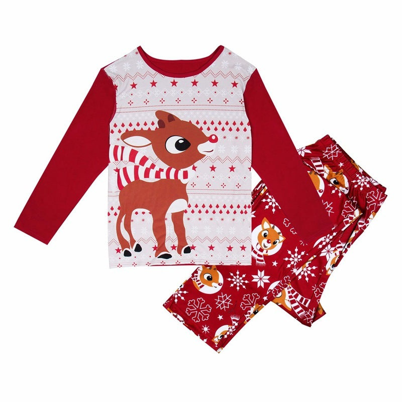 Outfits Christmas Family Matching Pajamas Men Womens Kids Baby Sleepwear Cute Fox Pattern Infant Romper Family Clothes Set - BabynBeauty