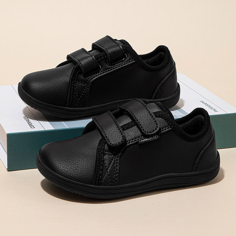 Children's Leather Boys Wide Head Loose Business Casual Shoes