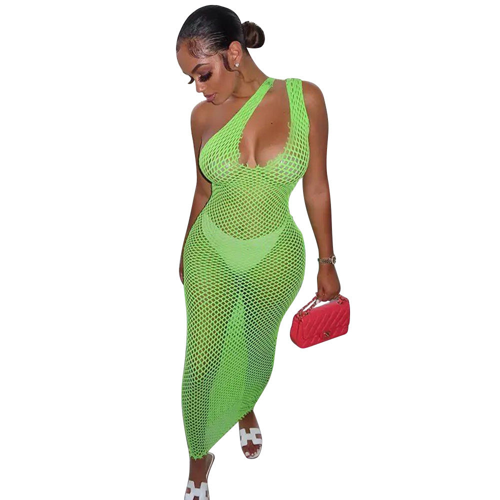 Fashion Mesh Cutout Dress Women
