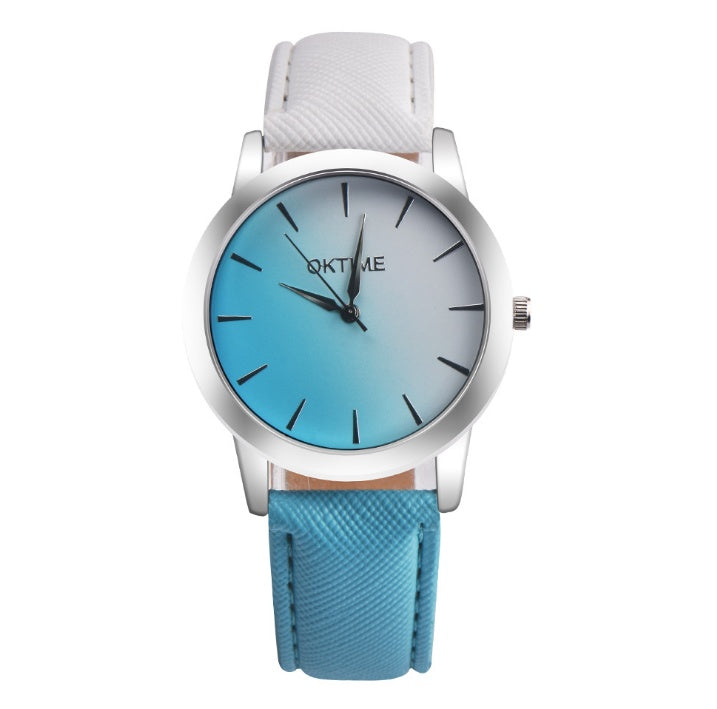 Fashion Casual Retro Rainbow Design Watch Women Analog Quartz Wristwatches Clock Elegant Lady Wristwatch Woman Time