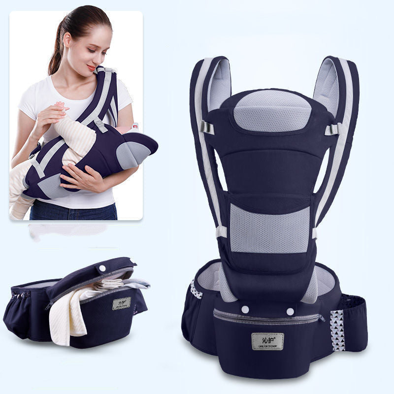 Ergonomic Baby Carrier Infant Baby Hipseat Carrier 3 In 1 Front Facing Ergonomic Kangaroo Baby Wrap Sling - BabynBeauty