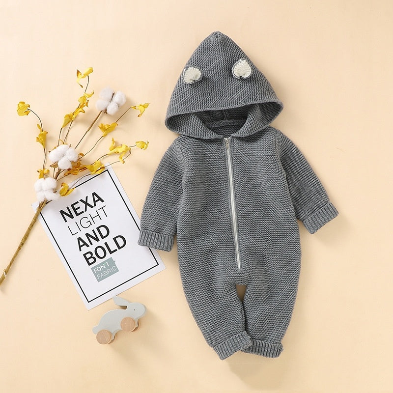 Baby Zipper One-piece Rompers Jumpsuit - BabynBeauty