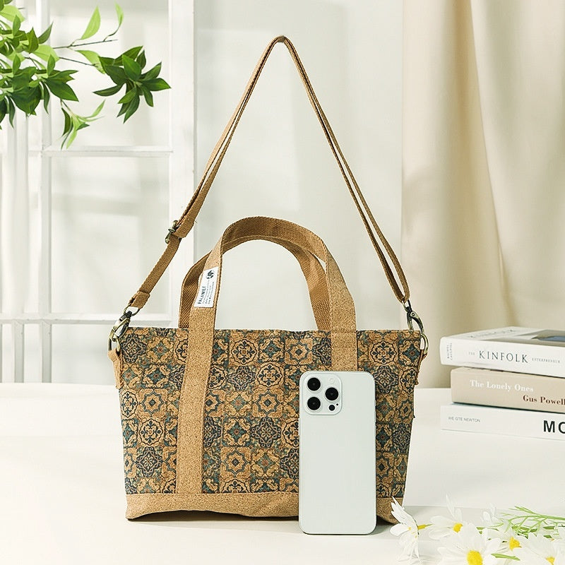 Eco-friendly Cork Crossbody Bag Portable Tote - BabynBeauty