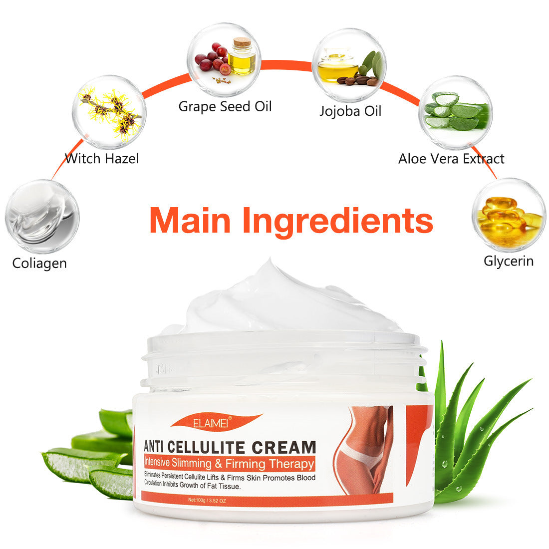 Refreshing and firming massage cream - BabynBeauty