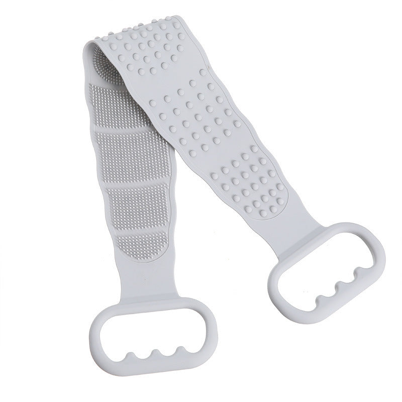 Long silicone bath towel bath rub back massage