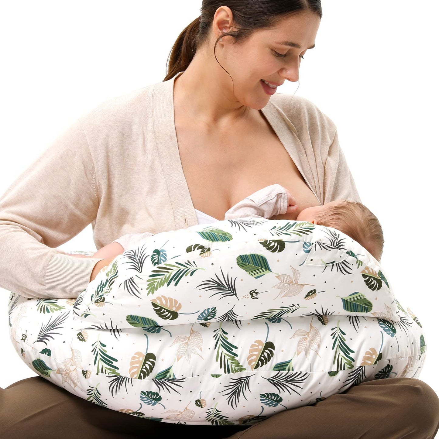 Breastfeed Pillow Baby Pillow Nursing Pillow Multifunctional Removable - BabynBeauty