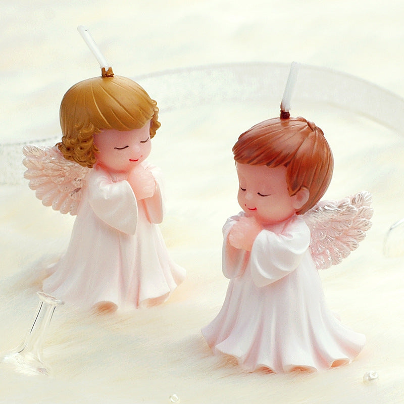 Cake Mold Angel Men And Women Baby Candle Mold Handmade Soap Soap Mold Fondant Silicone Mold