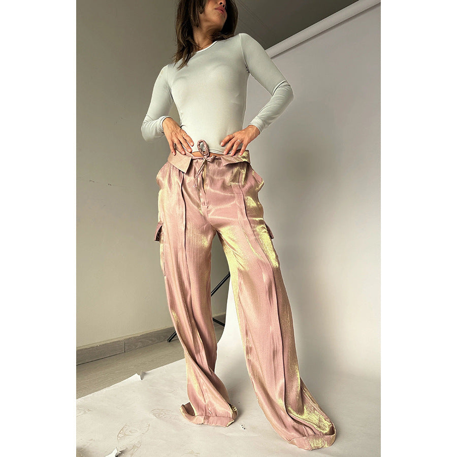 Loose Zip Multicolor Vacation Trousers