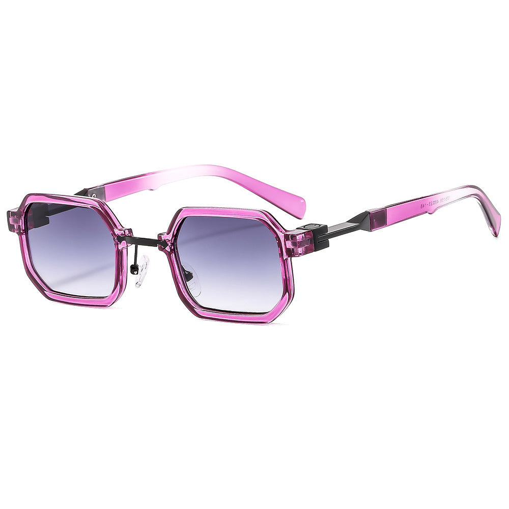 New Retro Hip Hop Small Square Box Exquisite Sun Glasses