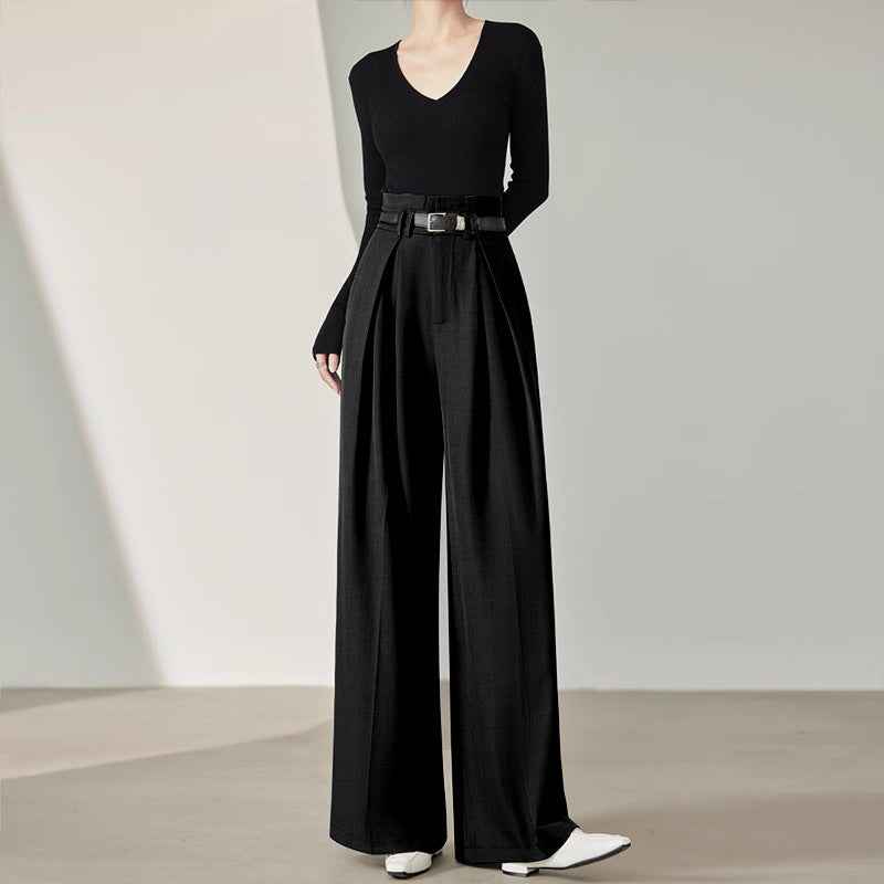 Loose Trousers Wide Leg Women's High Waist Bud-shaped Pants