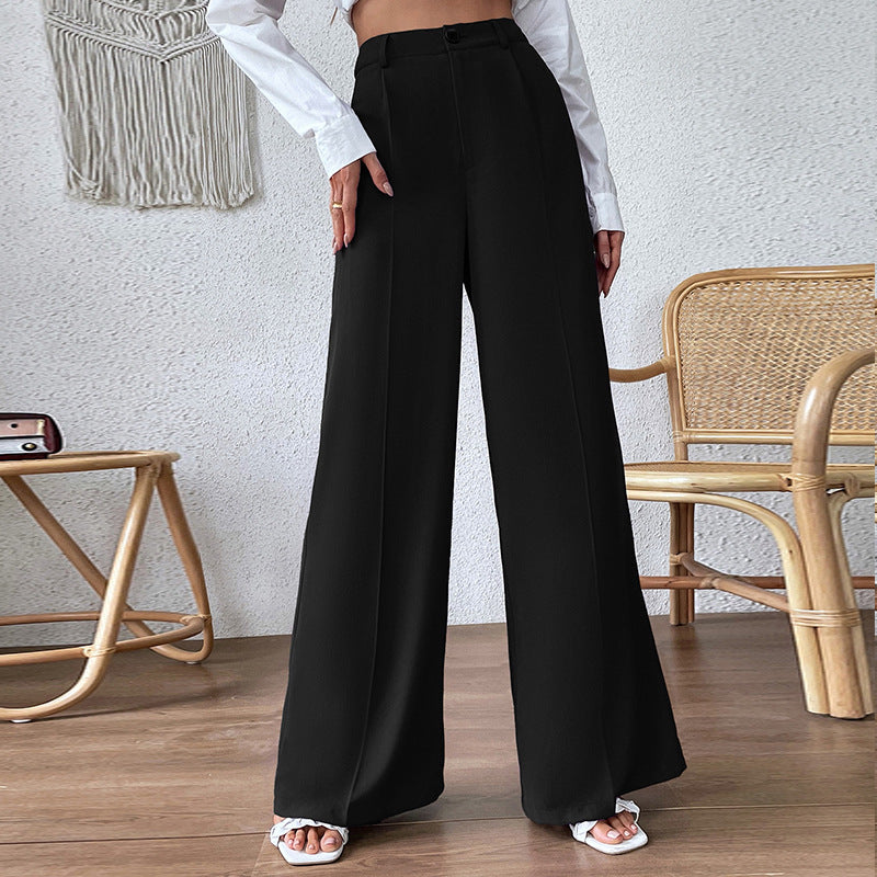 High Waist Slimming Loose Wide Leg Pants Casual