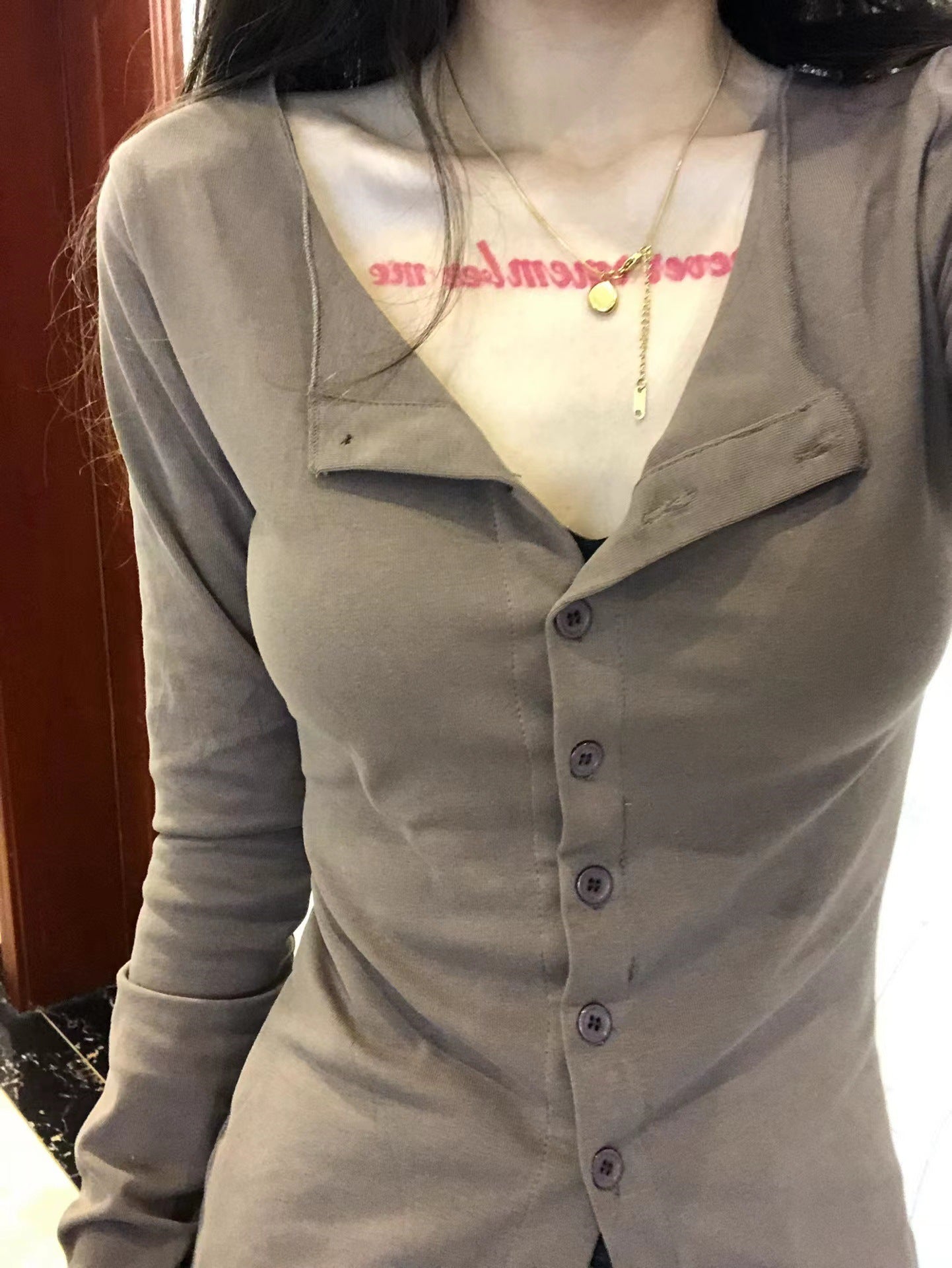 Sweet And Spicy Waist Trimming Shirt Women